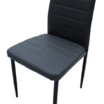 Καρέκλα Parker PU ανθρακί-μαύρο πόδι 42x48x98εκ (Σετ 4 τεμαχίων) - Image 7