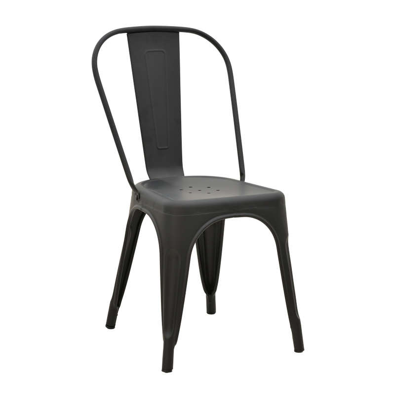 product_pako_270-000009 Καρέκλα Utopia μαύρο ματ μέταλλο 44x44x85εκ - Image 1