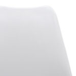 Καρέκλα Gaston PP-PU λευκό-φυσικό πόδι 48x55x83εκ (Σετ 4 τεμαχίων) - Image 5