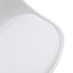 Καρέκλα Gaston PP-PU λευκό-φυσικό πόδι 48x55x83εκ (Σετ 4 τεμαχίων) - Image 6
