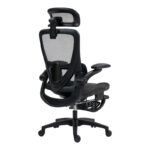 Καρέκλα γραφείου εργασίας Zenyk mesh μαύρη 63x70x126εκ - Image 3