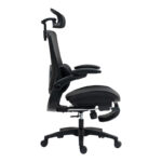 Καρέκλα γραφείου εργασίας Zenyk mesh μαύρη 63x70x126εκ - Image 7