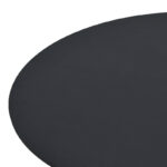 Τραπέζι Xuson μαύρο mdf με μεταλλικό πόδι Φ120x75εκ - Image 3