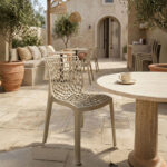 Καρέκλα στοιβαζόμενη Hush pp σε cappuccino απόχρωση 41x53x80.5εκ - Image 2