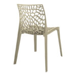 Καρέκλα στοιβαζόμενη Hush pp σε cappuccino απόχρωση 41x53x80.5εκ - Image 3