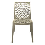 Καρέκλα στοιβαζόμενη Hush pp σε cappuccino απόχρωση 41x53x80.5εκ - Image 5