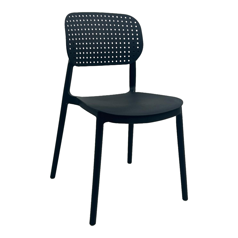product_pako_326-000072 Καρέκλα Regande στοιβαζόμενη pp μαύρο 42x49.5x82εκ - Image 1