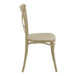 Καρέκλα Crossie στοιβαζόμενη pp cappuccino 43x53x88εκ - Image 3
