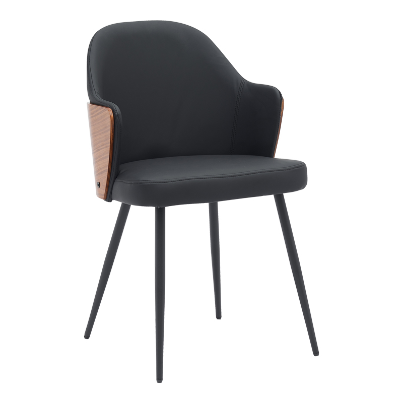 product_pako_332-000001 Καρέκλα Marci μαύρο pu-πόδι μαύρο μέταλλο 58x58x91εκ - Image 1