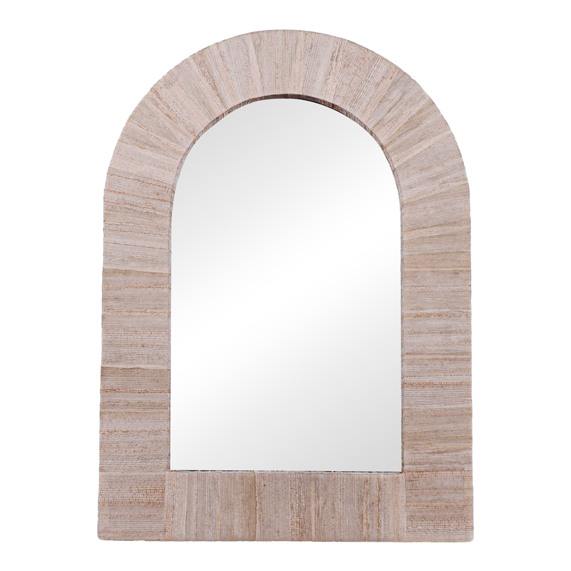 product_pako_337-000027 Καθρέπτης Koin Inart μπανάνα ξύλο σε φυσική απόχρωση 78x78x8εκ - Image 1