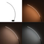 Φωτιστικό δαπέδου Archer led μαύρο μεταλλικό 70x28x165εκ - Image 2