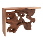 Κονσόλα Jako Inart teak ξύλο σε φυσική απόχρωση 120x40x80εκ - Image 2