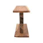 Κονσόλα Nasiol Inart teak ξύλο σε φυσική απόχρωση 120x40x75εκ - Image 4