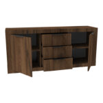 Μπουφές Doha καρυδί με oak 180x45x80.5εκ - Image 3