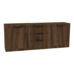 Μπουφές Doha καρυδί με oak 210x45x80.5εκ - Image 2