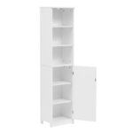 Ντουλάπι-στήλη Desilia mdf λευκό 37x30x160εκ - Image 3