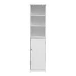 Ντουλάπι-στήλη Desilia mdf λευκό 37x30x160εκ - Image 5