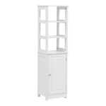 Ντουλάπι-στήλη Larben mdf λευκό 40x33x150εκ - Image 2