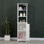 Ντουλάπι-στήλη Larben mdf λευκό 40x33x150εκ