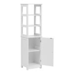 Ντουλάπι-στήλη Larben mdf λευκό 40x33x150εκ - Image 3