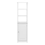 Ντουλάπι-στήλη Larben mdf λευκό 40x33x150εκ - Image 5