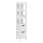 Ντουλάπι-στήλη Kelby mdf λευκό 30x30x144εκ - Image 3