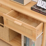 Κονσόλα Alenda ξύλο πεύκου-rattan σε φυσική απόχρωση 100x30x76εκ - Image 6