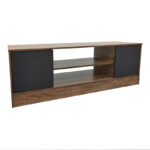 Έπιπλο τηλεόρασης Sasa σε oak-ανθρακί απόχρωση 120x35x41.5εκ - Image 2