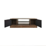 Έπιπλο τηλεόρασης Sasa σε oak-ανθρακί απόχρωση 120x35x41.5εκ - Image 3