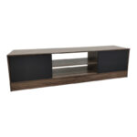 Έπιπλο τηλεόρασης Sasa σε oak-ανθρακί απόχρωση 150x35x41.5εκ - Image 2
