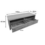 Έπιπλο τηλεόρασης Podizor σε sonoma απόχρωση 120x45x42.5εκ - Image 5