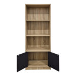 Βιβλιοθήκη Tekaro sonoma-ανθρακί 60x29x166εκ - Image 3