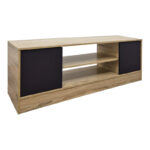 Έπιπλο τηλεόρασης Sasa sonoma-ανθρακί 120x35x41.5εκ - Image 3