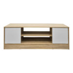 Έπιπλο τηλεόρασης Sasa sonoma-λευκό 120x35x41.5εκ - Image 4