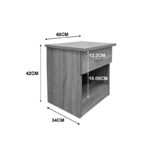 Κομοδίνο Bedy sonoma 40x34x42εκ - Image 5