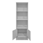 Βιβλιοθήκη Tekaro λευκό 57x33x180εκ - Image 2