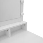 Τουαλέτα κρεβατοκάμαρας Vanity με led λευκό 80x40x140εκ - Image 6