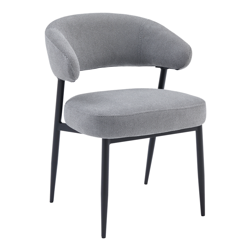 product_pako_413-000007 Πολυθρόνα Timur γκρι ύφασμα με μαύρα μεταλλικά πόδια 61x55x78εκ - Image 1