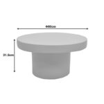 Τραπέζι σαλονιού Umbra MGO ανοιχτό γκρι Φ80x31.5εκ - Image 4