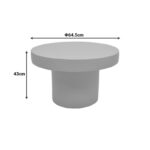 Τραπέζι σαλονιού Umbra MGO ανοιχτό γκρι Φ64.5x43εκ - Image 4
