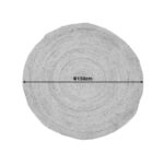 Χαλί Solon γιούτα σε φυσική απόχρωση Φ150εκ - Image 2