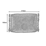Χαλί Adena γιούτα με κρόσσια σε φυσική απόχρωση 216x150εκ - Image 2
