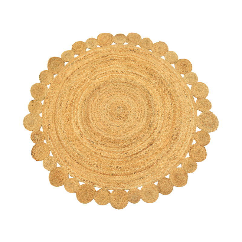 product_pako_432-000012 Χαλί Falor γιούτα σε φυσική απόχρωση Φ120εκ - Image 1