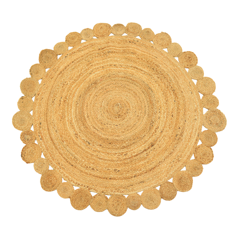 product_pako_432-000013 Χαλί Falor γιούτα σε φυσική απόχρωση Φ150εκ - Image 1