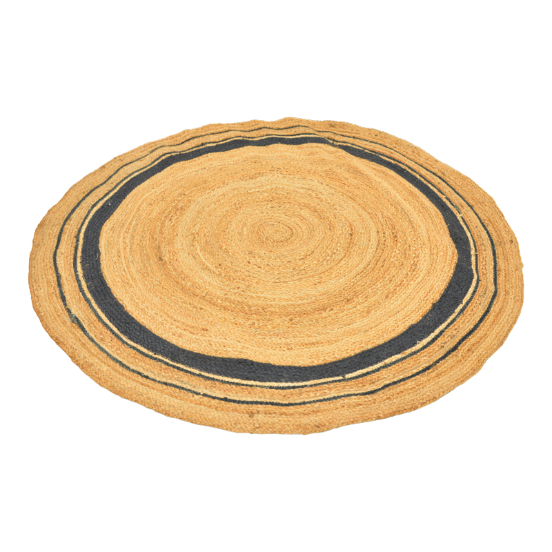 product_pako_432-000017 Χαλί Regaleto μαύρο γιούτα με φυσική απόχρωση Φ150εκ - Image 1