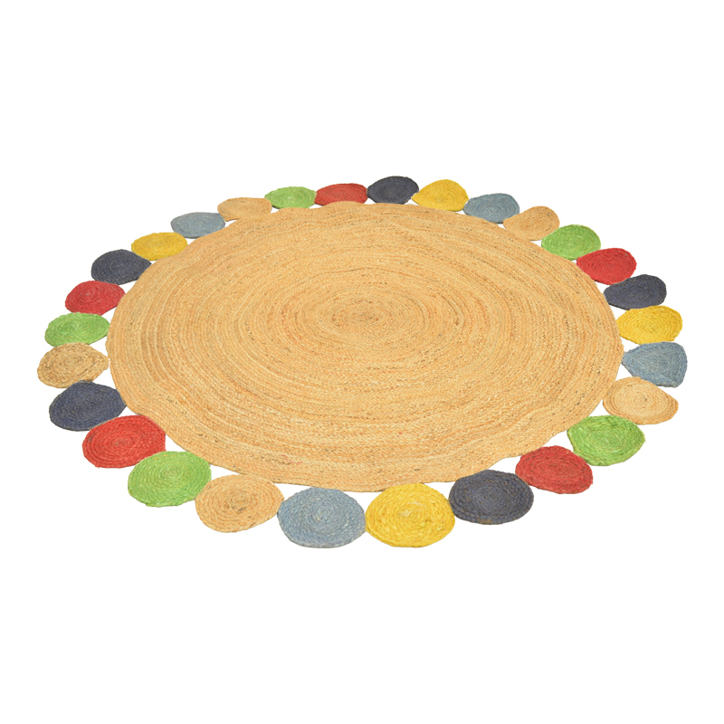 product_pako_432-000020 Χαλί Leldo πολύχρωμο γιούτα Φ150εκ - Image 1