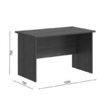 Γραφείο επαγγελματικό Fesialo wenge 120x70x75εκ - Image 6