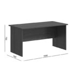 Γραφείο επαγγελματικό Fesialo wenge 150x75x75εκ - Image 6