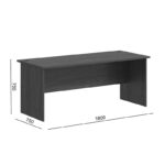Γραφείο επαγγελματικό Fesialo wenge 180x75x75εκ - Image 6