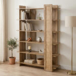 Βιβλιοθήκη Oslo sonoma 100x32x146.5εκ